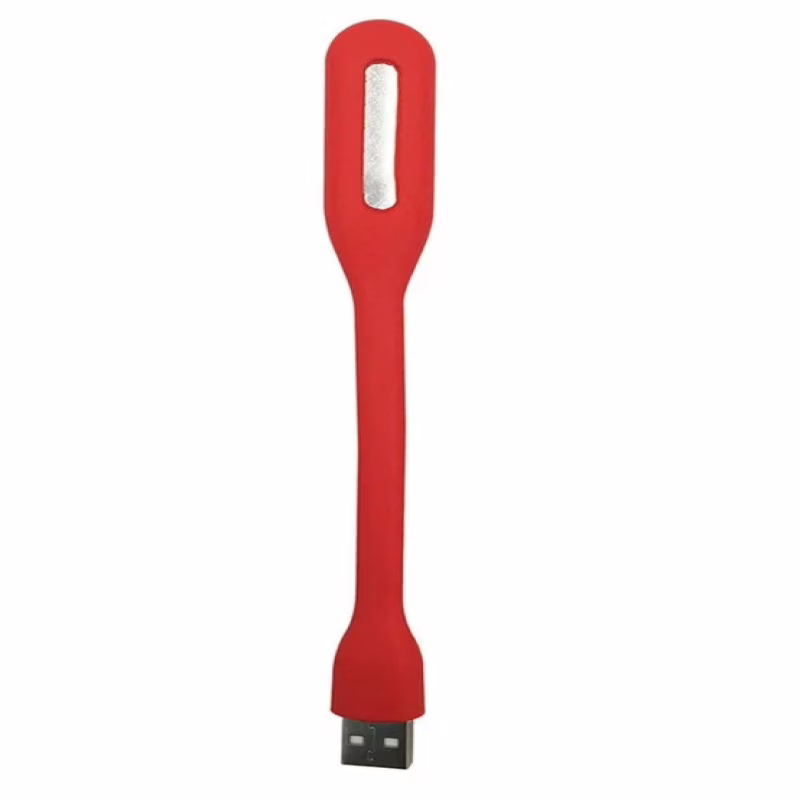 USB LED-лампа для ноутбука и Power Bank, гибкая, красная