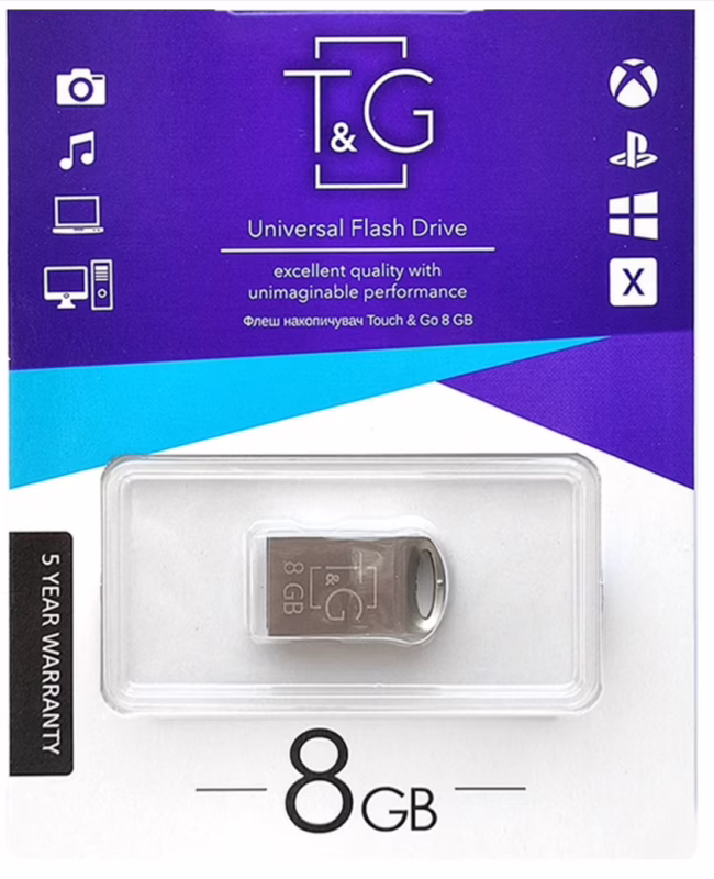 USB флеш накопитель T&G серия 8GB/ TG105 (Гарантия 3года)