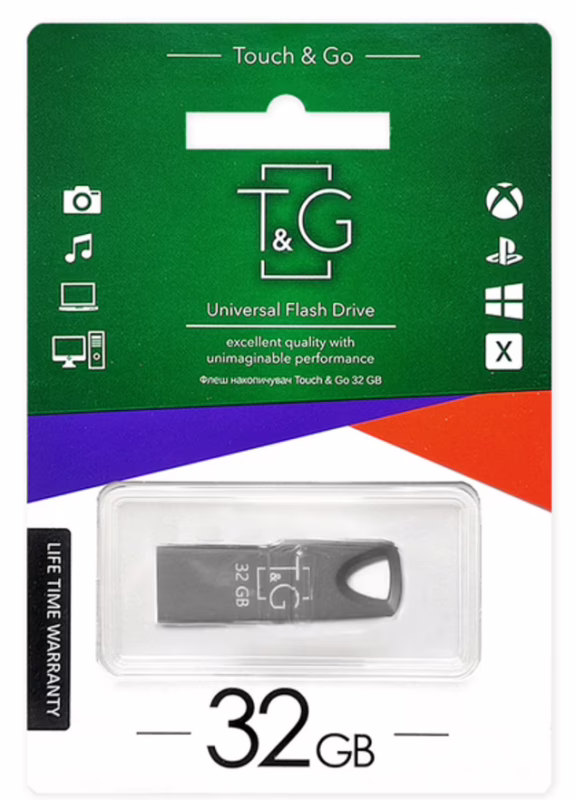 USB флеш накопитель T&G метал серия 32GB/ TG117 (Гарантия 3года)