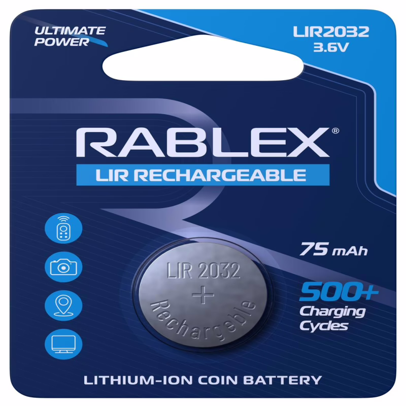 Аккумулятор Rablex LIR2032 3.6V 75mAh