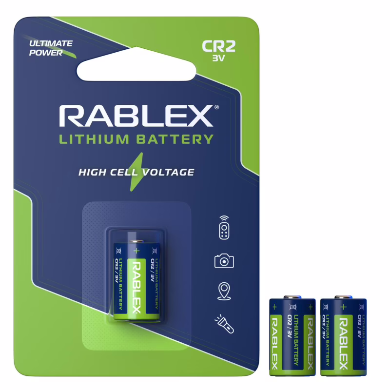 Батарейка Rablex CR2, 3V 1шт. на блистере