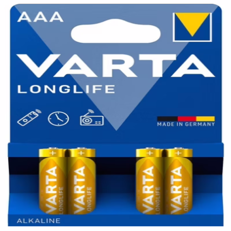 Батарейка Varta LR3 (AAA) Longlife Alkaline 4 шт.