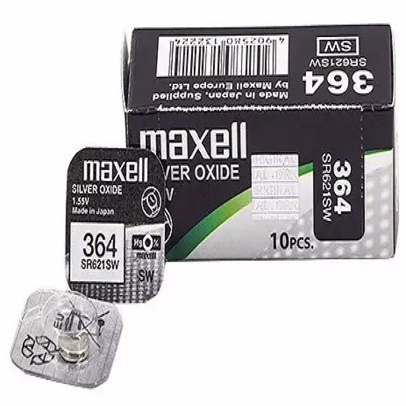 Батарейка Maxell 364 (AG1, SR621SW) 1.55V