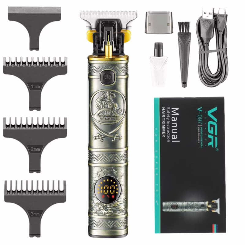 Тример для бороди та вусів VGR V-097 Platinum