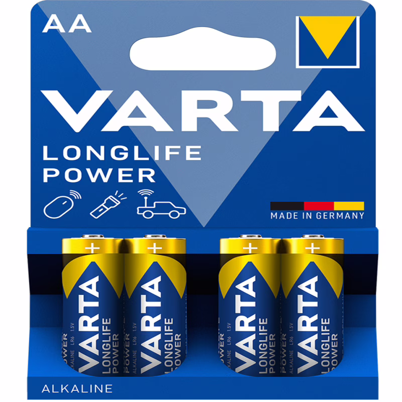 Батарейка Varta LR6 (AA) Longlife Power Alkaline 4 шт.
