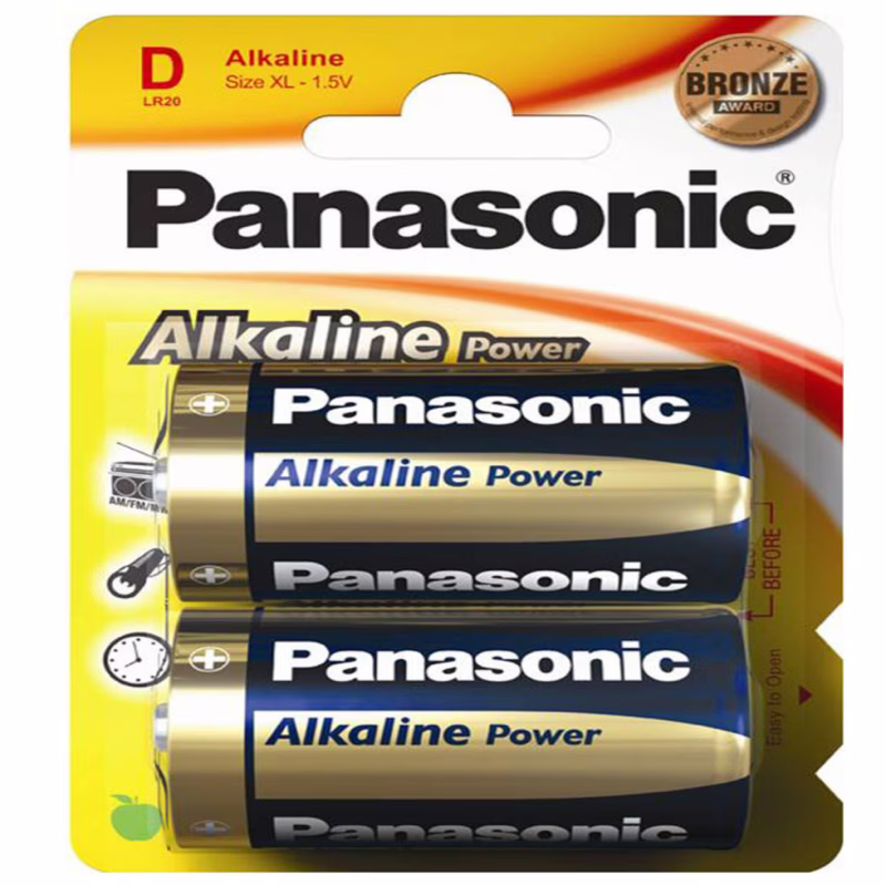 Батарейка Panasonic LR20, алкалінова