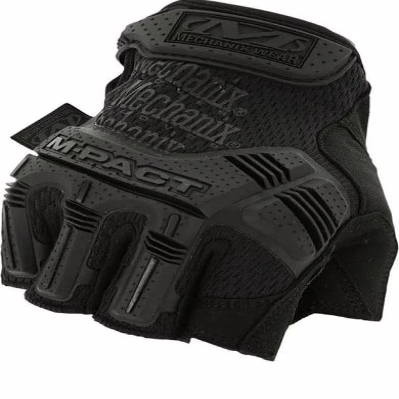 Тактические перчатки без пальцев Чёрный 10154, XL