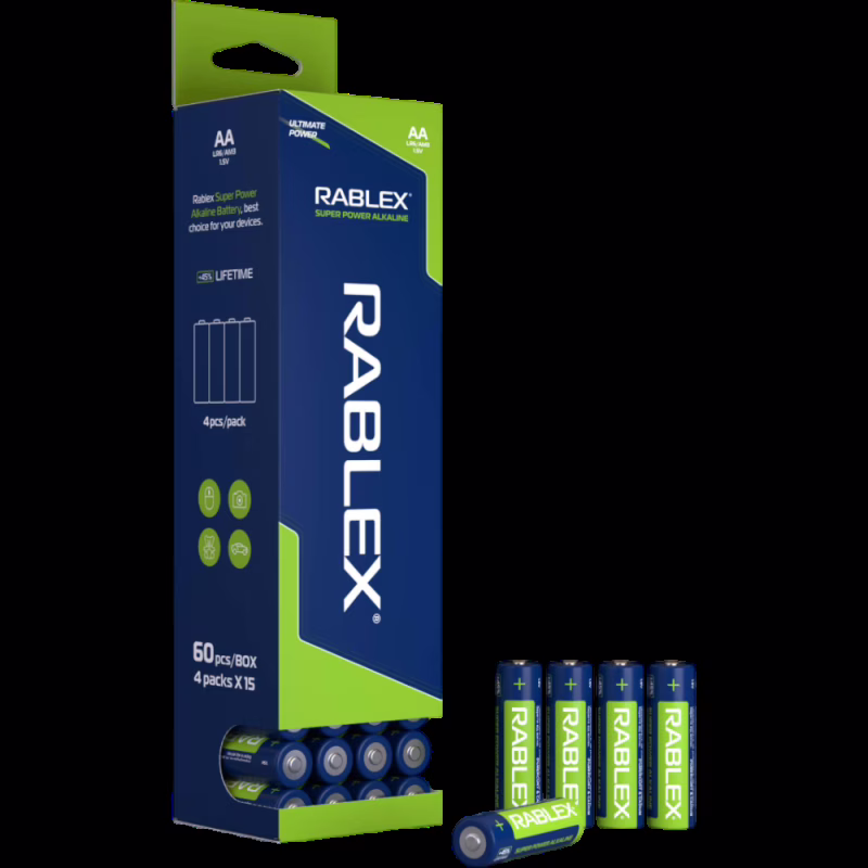 Батарейка Rablex LR6 (AA) Super Power Alkaline (60 шт.)
