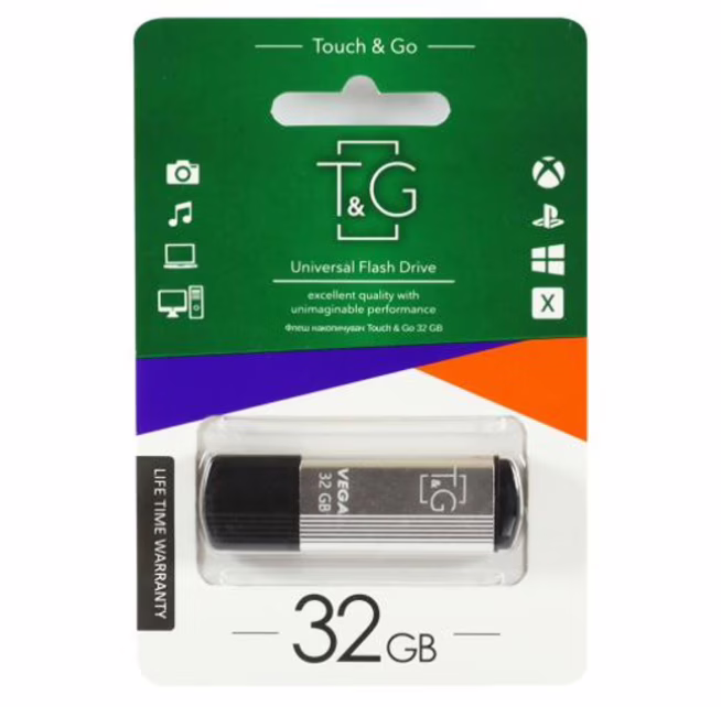 USB флеш накопитель T&G метал серия 32GB/ TG121 (Гарантия 3года)