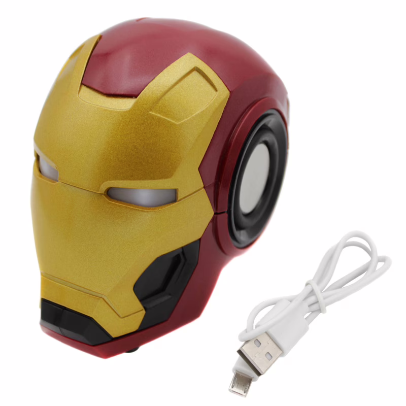 Портативная Bluetooth-колонка Marvel Iron Man Mark 46 с USB, SD и FM-радио (7626)