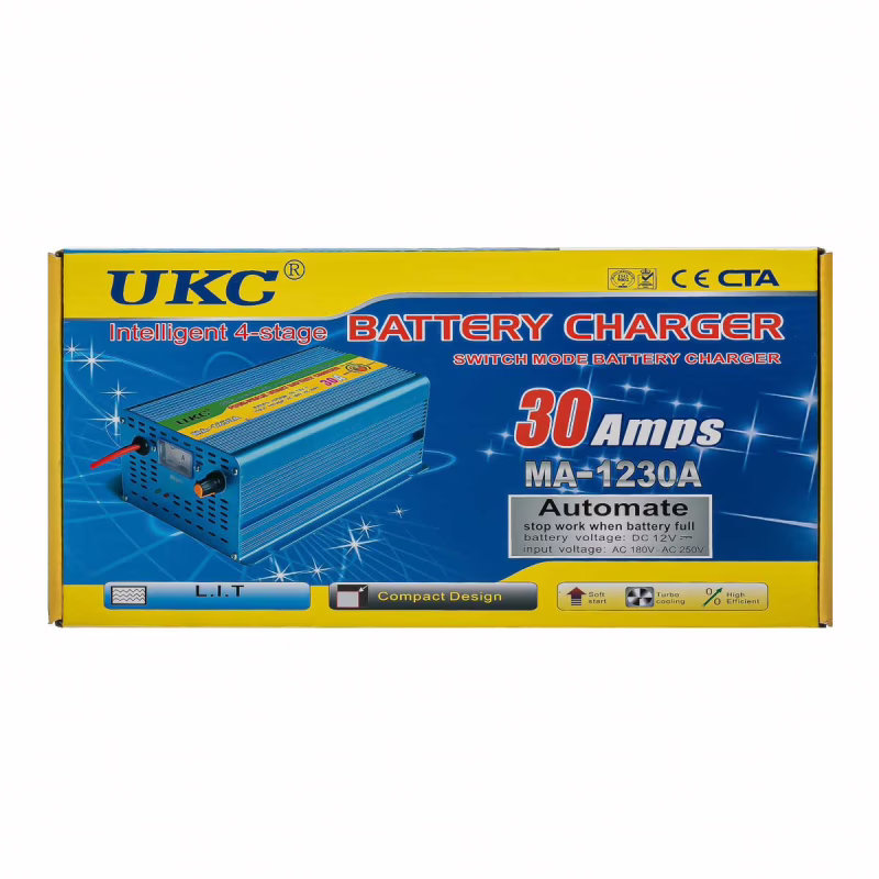 Зарядное устройство для аккумулятора UKC Battery Charger MA-1230A, 30A (1890)