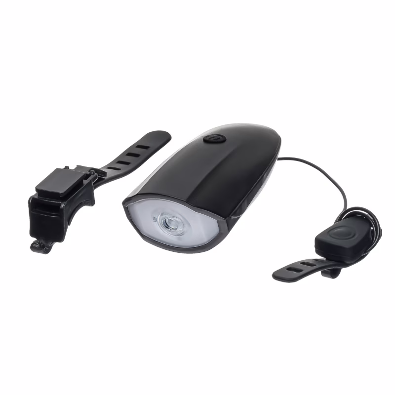 Велосипедная фара с велозвоноком (сиганл) / microUSB / 7588-B
