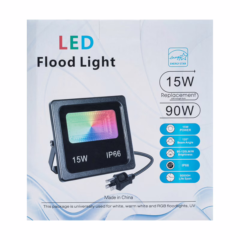 Прожектор Світлодіодний LED 15W 90-120LM / RGBW (11см*9.5см) / 7980