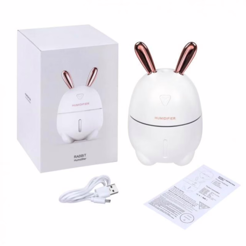 Увлажнитель воздуха Xo Humidifiers Rabbit 2 в 1 с ночником, белый, с фильтром для воды (3900)