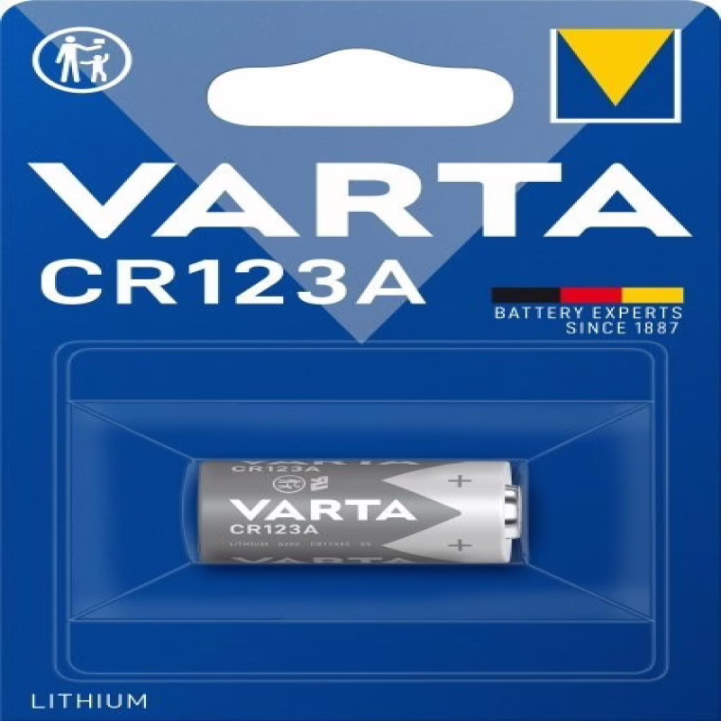 Батарейка Varta CR123 / 3V/ 1шт. на блистере