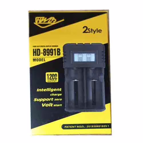 Зарядное устройство для аккумуляторов 2x18650 и др./ от сети / HD-8991B/F2, (С ЭКРАНОМ) / 7003