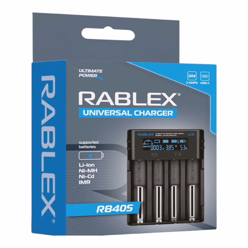 Зарядное устройство Rablex RB405 4x18650 и др./ от USB /