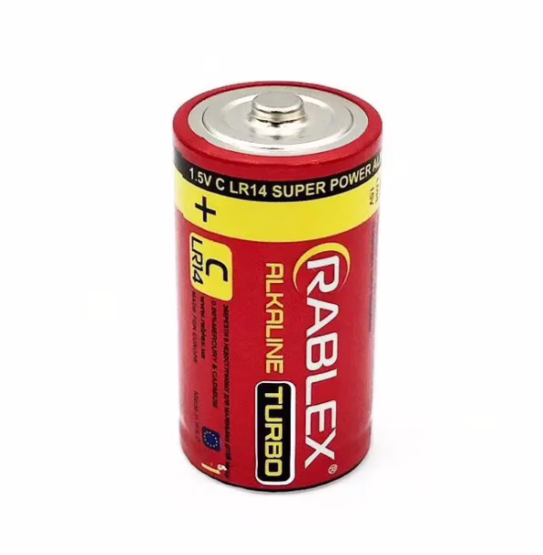 Батарейка Rablex LR14 (C) Turbo Alkaline (2 шт.)