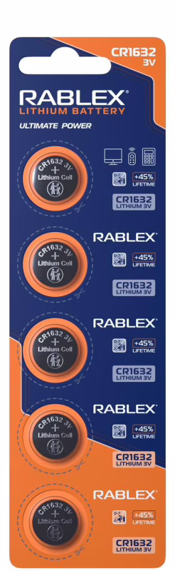 Батарейка Rablex CR1632 3V (блистер 5 шт.)