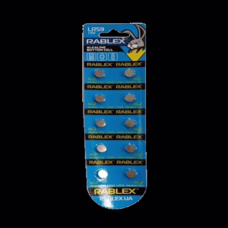 Батарейки-Таблетки Rablex LR56/AG2/1.5V блистер 10шт.