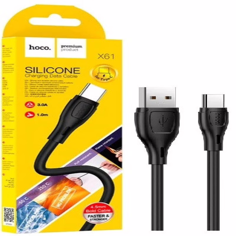 Кабель HOCO X61, USB – Type-C, 3A, 1 м