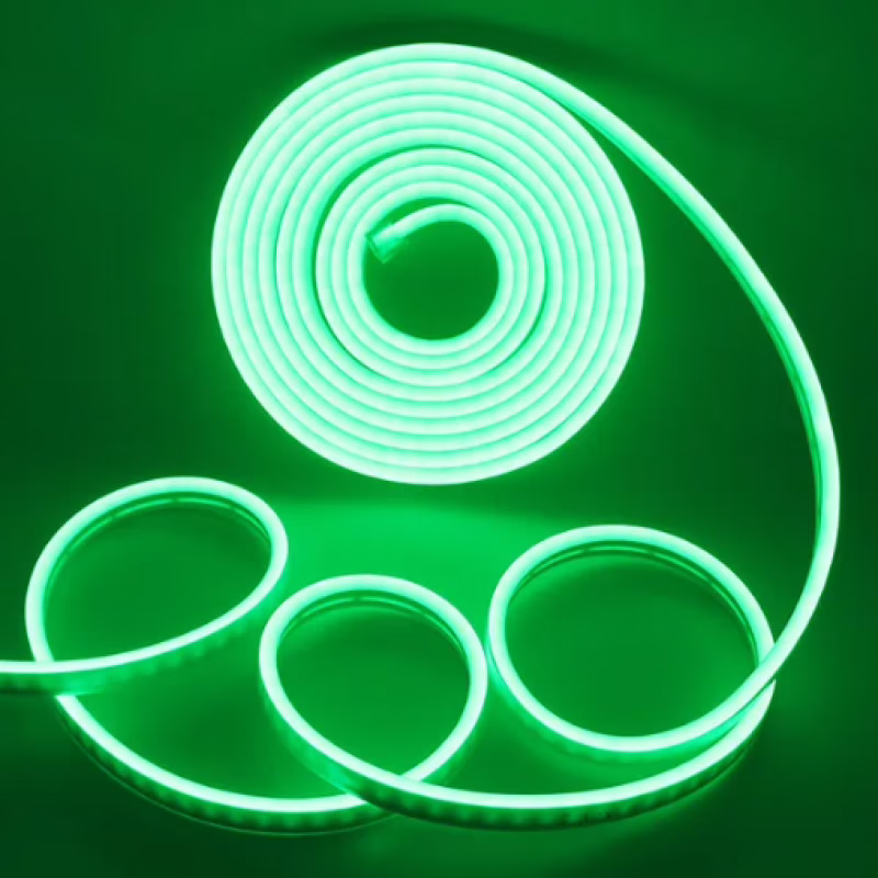 Светодиодная лента LED Neon зелёная 5 м 12V/220V (0764)