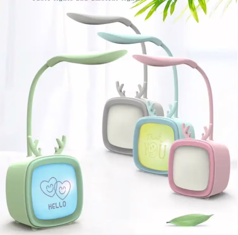Настольная лампа аккумуляторная Hello YW2020, голубая, RGB-подсветка