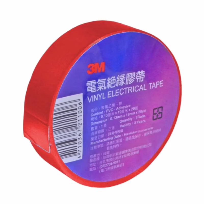 Изолента 3M 19 м красная