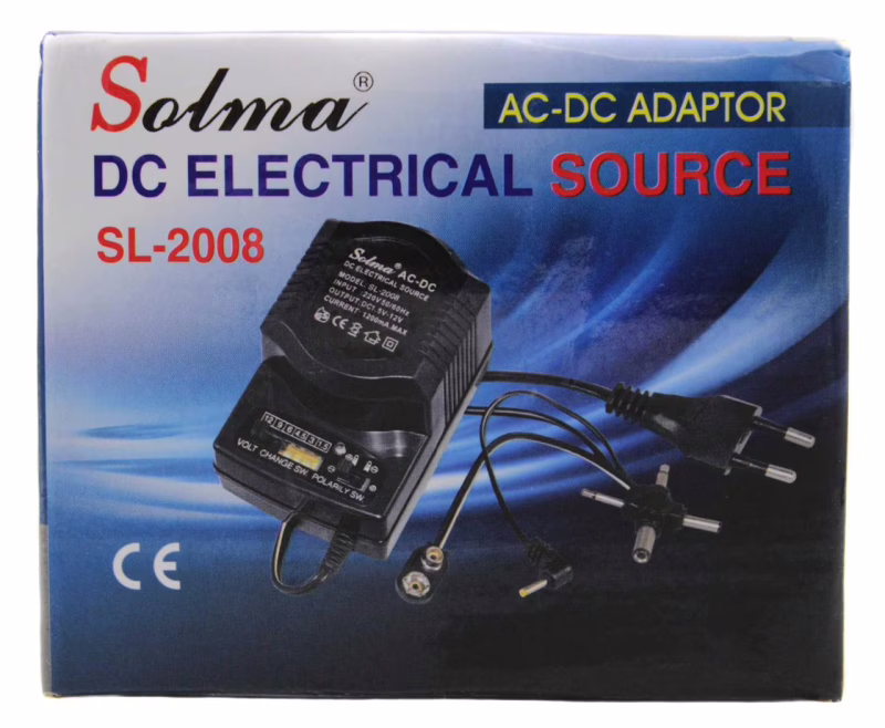 Универсальный блок питания 2008, AC/DC 3–12V, 1200mA, с регулировкой напряжения