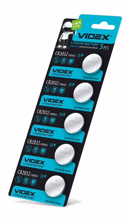 Батарейка Videx CR2032 3V (блистер 5 шт.)