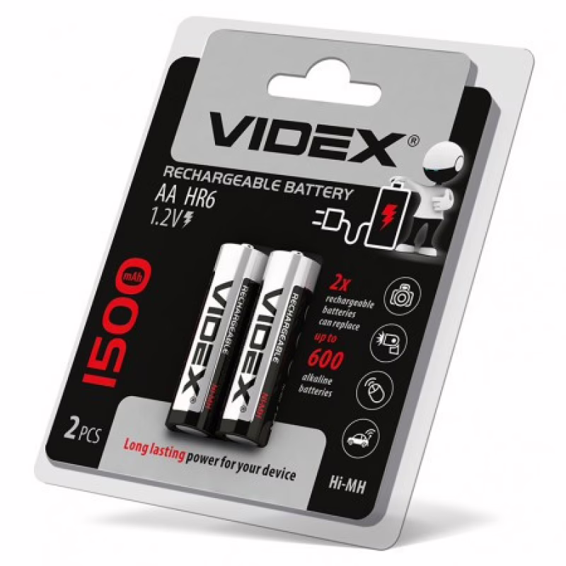 Аккумулятор VIDEX HR6 AA Ni-MH 1500mAh 1.2V 1 шт.