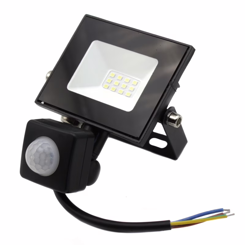 Светодиодный прожектор NeoMax NX10 10W LED IP65 6500K, с датчиком движения
