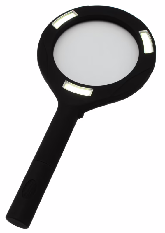 Лупа з підсвіткою Magnifier 419, COB, 82 мм