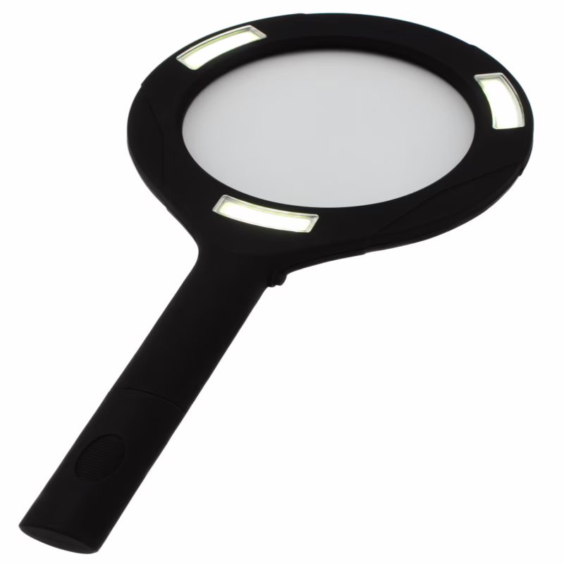Лупа з підсвіткою Magnifier 419, COB, 82 мм