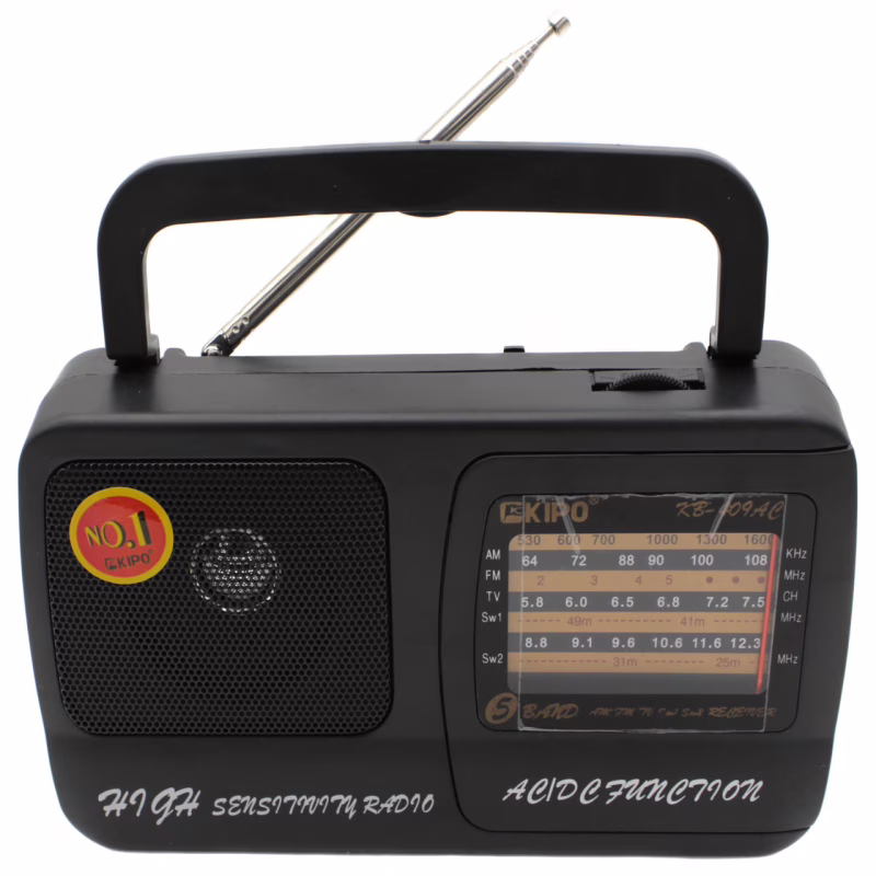Радиоприёмник кипо KIPO KB-409AC, AM/FM/TV/SW1.5W2 первый сорт