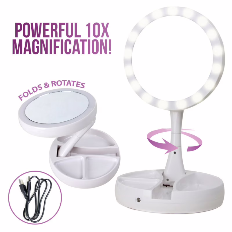 Зеркало Косметичне My Foldaway Mirror дзеркало з підсвіткою XW-803