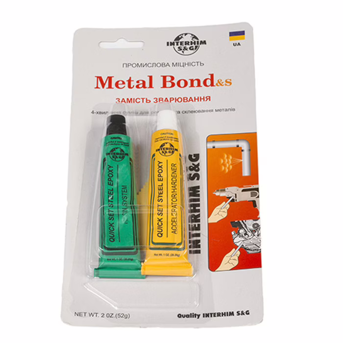Эпоксидный клей Metal Bond двухкомпонентный 2*28г