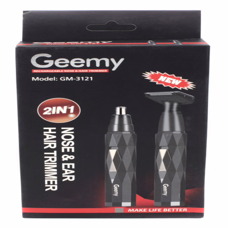Триммер ProGemei GM-3121 аккумуляторный, с насадкой для носа и ушей.