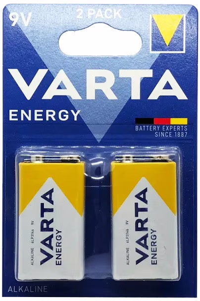 Батарейка Varta Energy Крона 6F22 9V Alkaline