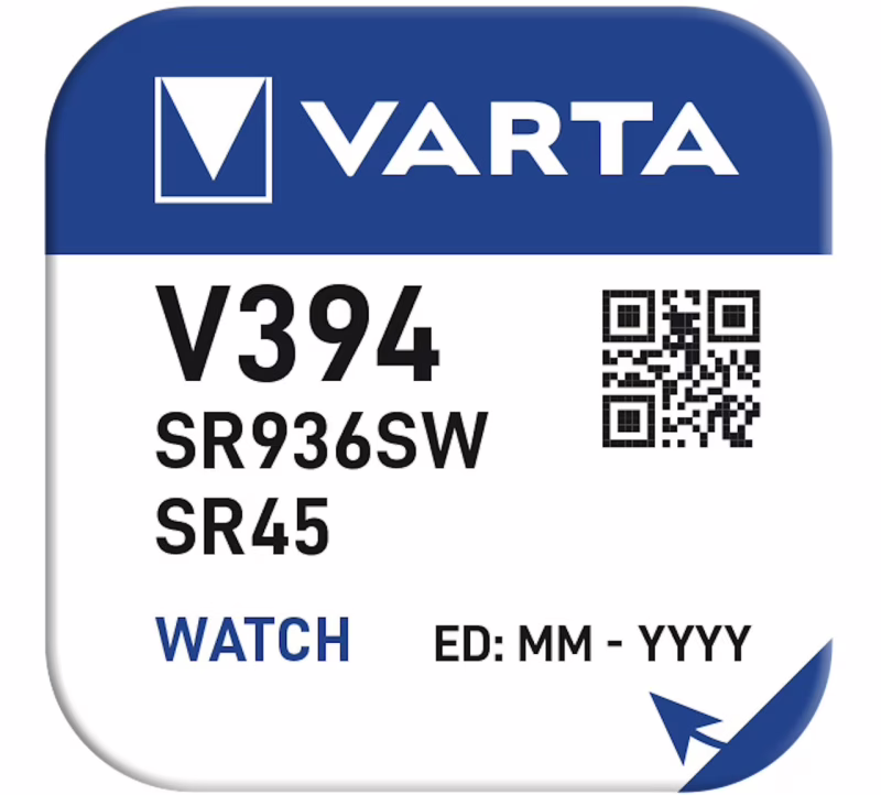 Батарейка Varta V394 (SR936W, D394, SR45, RW33) 1.55V