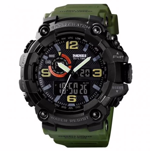 Часы наручные SKMEI 1520AG, Army Green, 9762