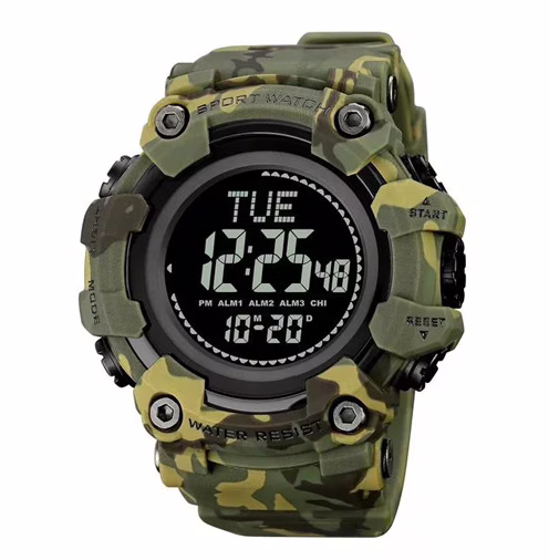 Годинники наручні SKMEI 2037CMGN, ARMY GREEN CAMO, Компас, 10293