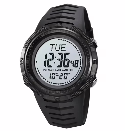 Часы наручные SKMEI 2147BKWT, BLACK-WHITE, Compass, 10322