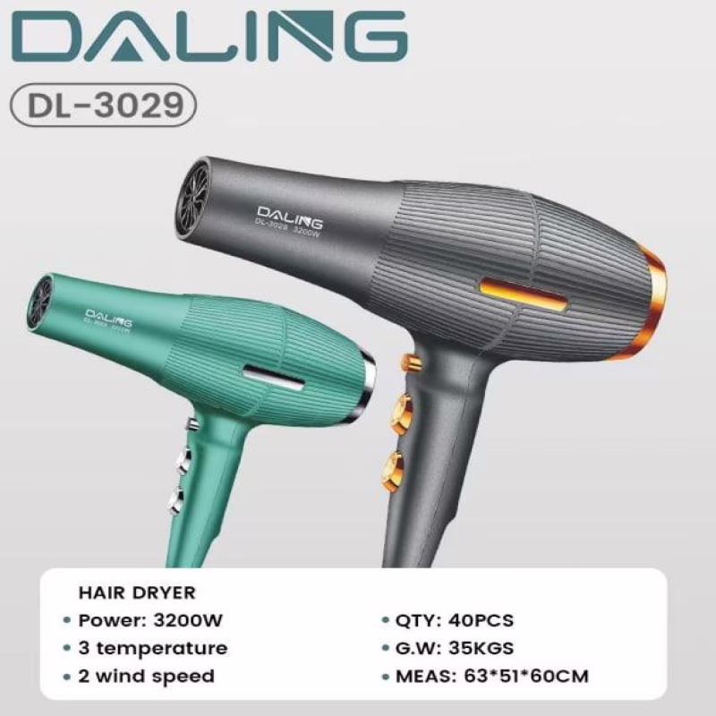 Фен для волос Daling DL-3029, 3200 Вт
