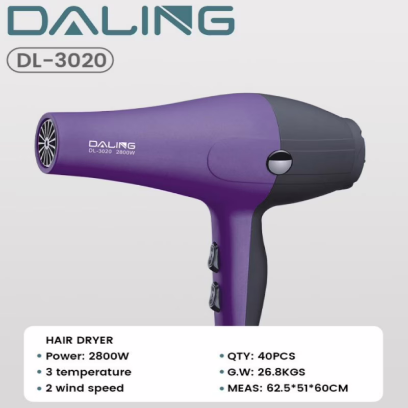 Фен для волосся DALING DL-3020, 2800W