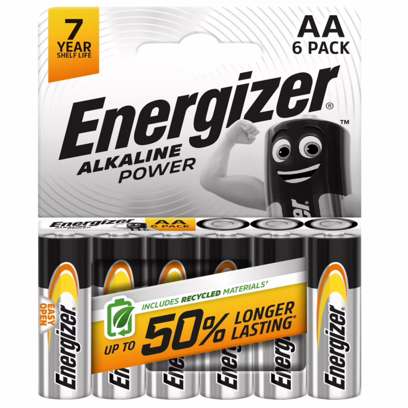 Батарейка Energizer LR6/AA Alkaline/блістр 6 шт.