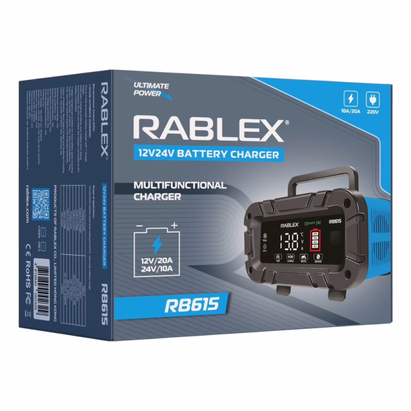 Зарядний пристрій Rablex RB615 12-24V DC USB