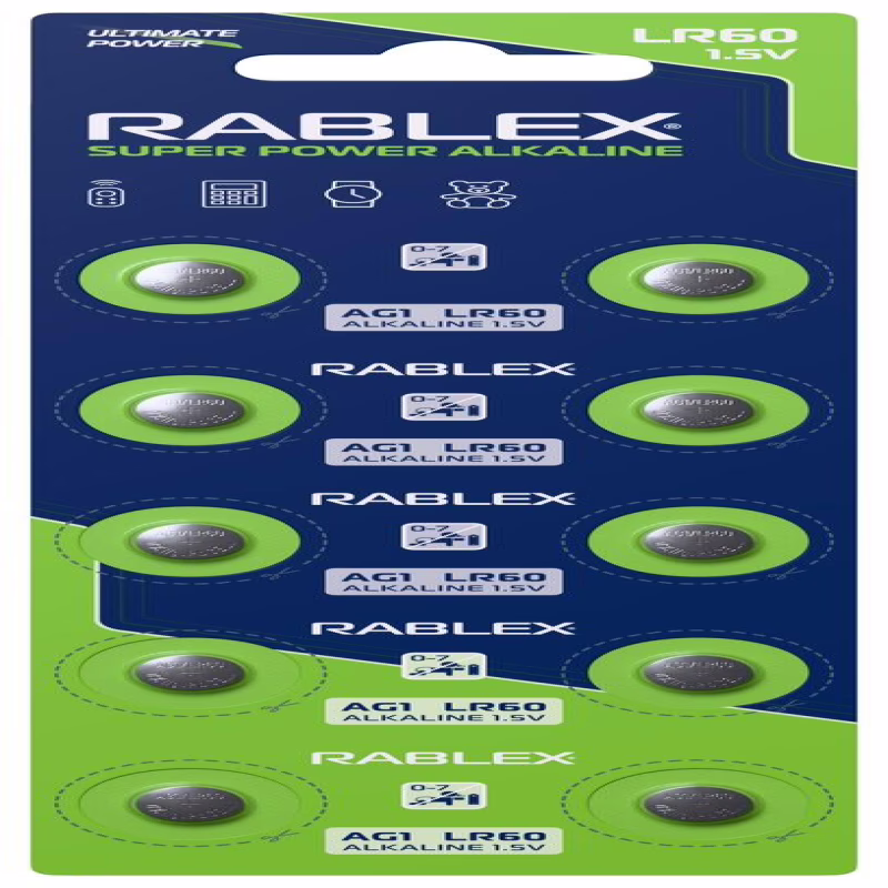 Батарейка Rablex LR60 (AG1) 1.5V New Design