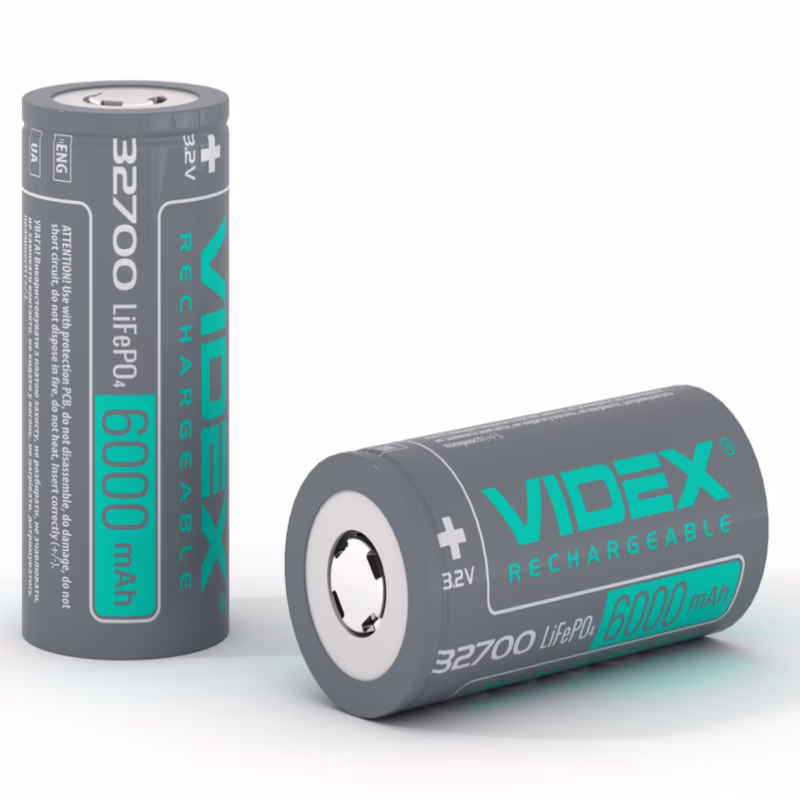 Аккумулятор Videx 32700 LiFePO4 6000mAh 3.7V