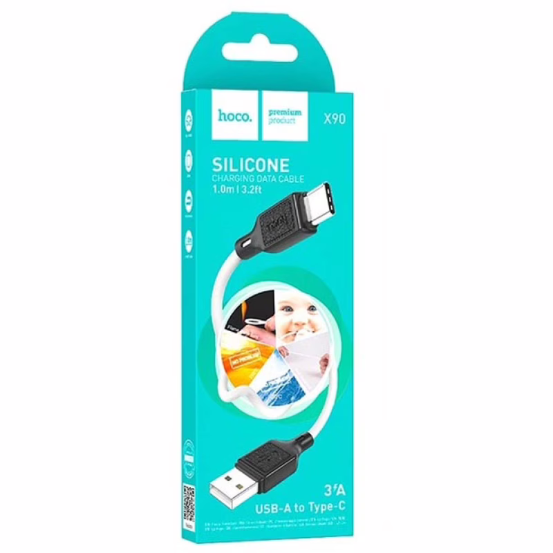 Кабель HOCO X90, USB – Type-C, 3A